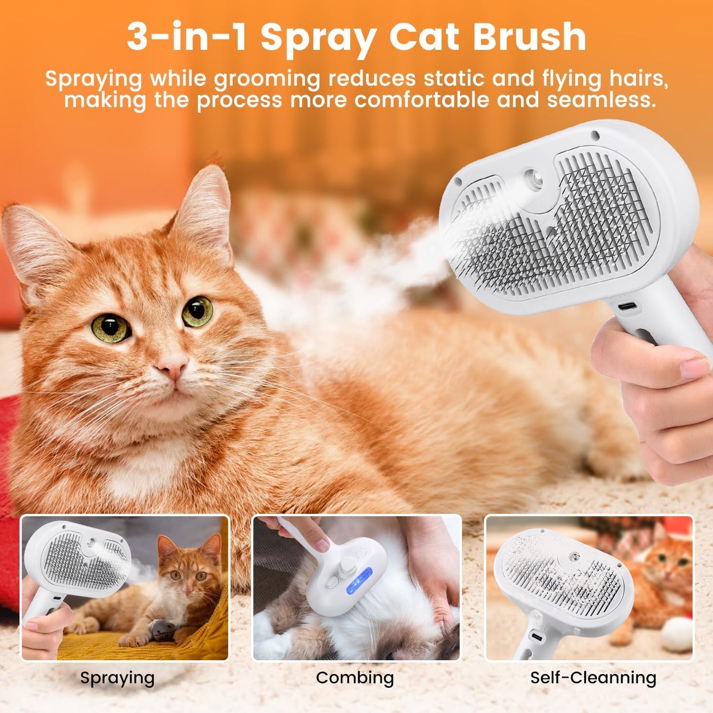 PawTech Steam Brush Pro